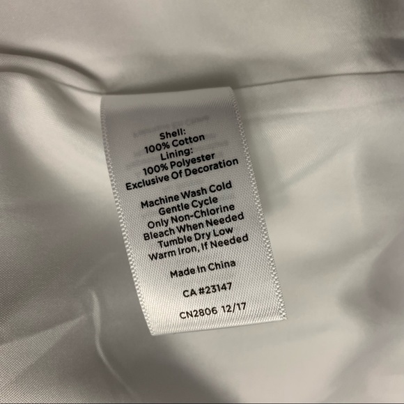 TALBOTS White 100% Cotton ruffle trim summer Dress size 14 NWT wedding guest - Picture 9 of 10